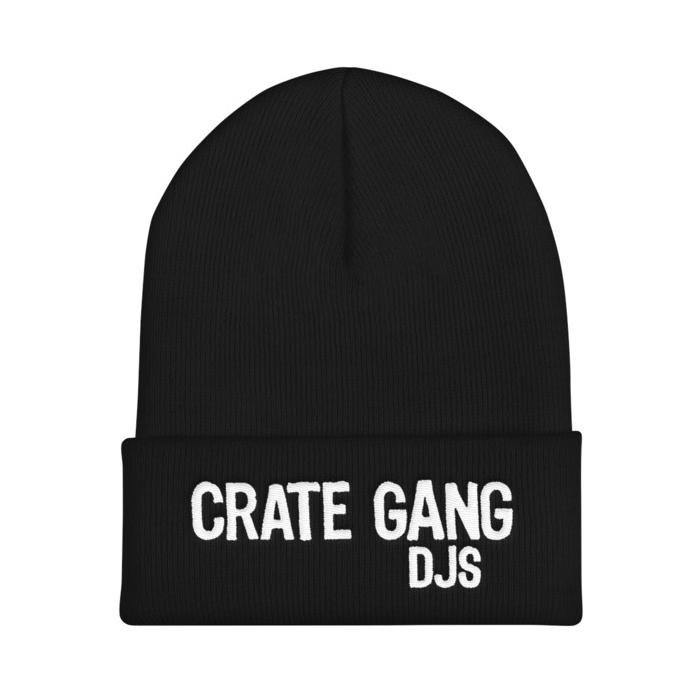 Crate Gang DJs Embroidered Cuffed Beanie