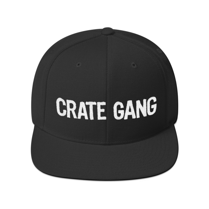Crate Gang Logo Embroidered Snapback Cap